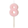 Vela 8 ROSA BEBÉ